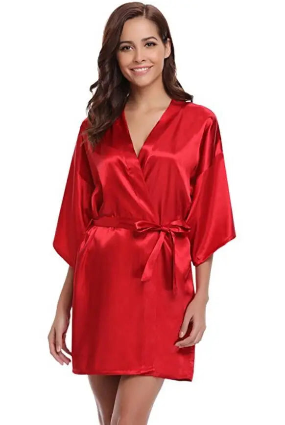Silk Bathrobe Women