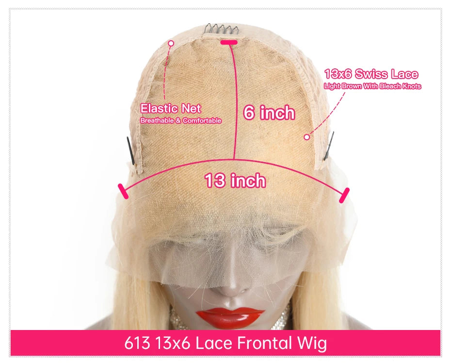 360 Lace Frontal Wig 613 Blonde 13x4 13x6 Body Wave Lace Front Wig Preplucked Brazilian Lace Front Human Hair Wigs 30 32 38 Inch