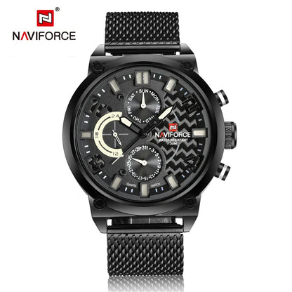 NAVIFORCE Black Luxury Men Watch