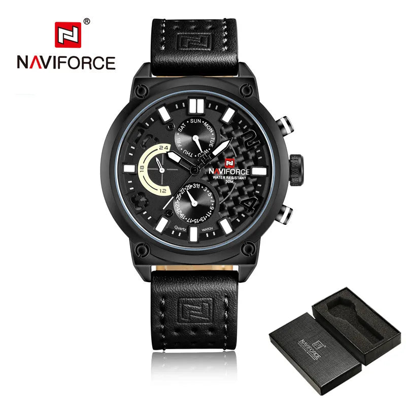 NAVIFORCE Black Luxury Men Watch