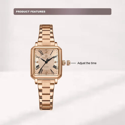 NAVIFORCE Fashion Ladies Watch Stainless Steel Waterproof