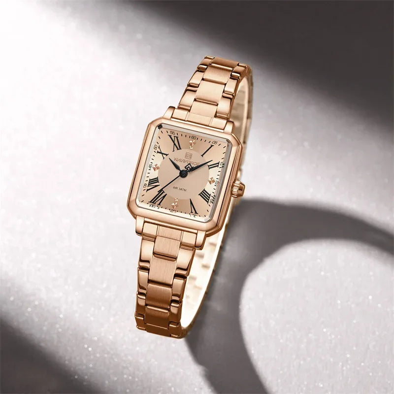 NAVIFORCE Fashion Ladies Watch Stainless Steel Waterproof