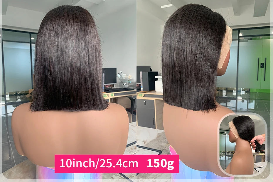 2x6 5x5 250 Density Raw 15A Bob Glueless Lace Wig Ready To Go Vietnamese Hair Original Super Double Drawn Closure Human Hair Wig