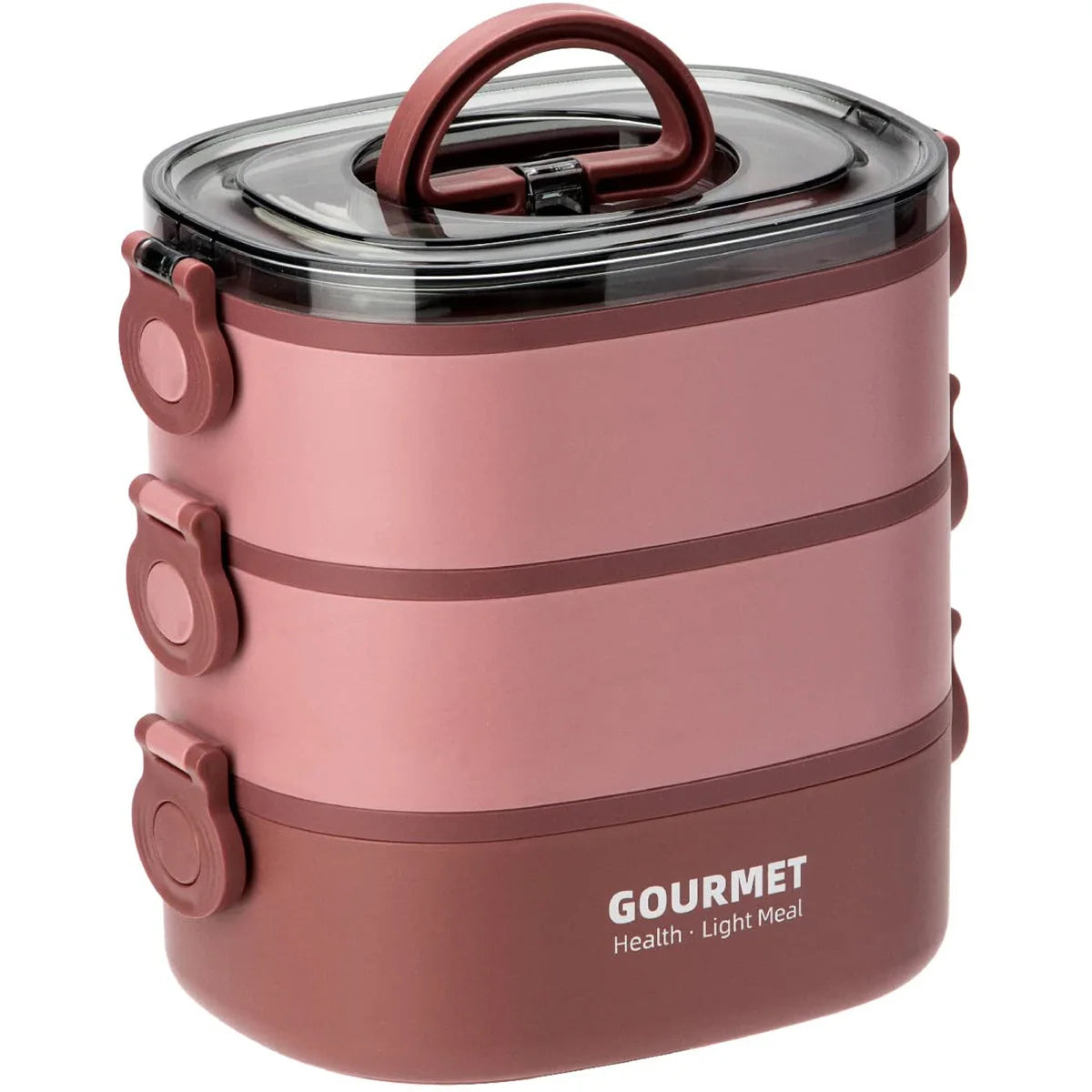 2000ML Lunch Box Portable 3 Layer  Box Leakproof Microwavable