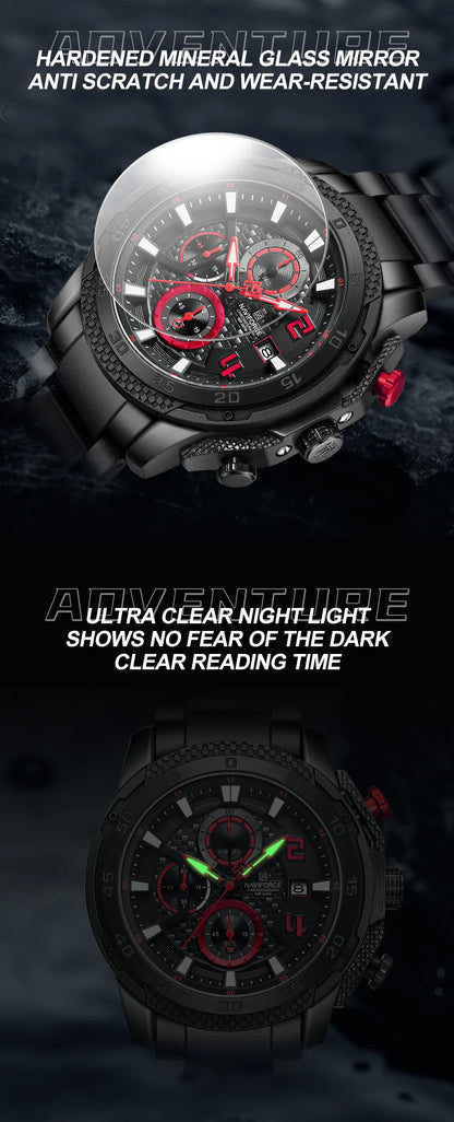NAVIFORCE Men Stainless Steel Watch
