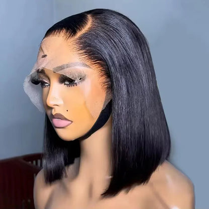 5x5 13x4 13x6 250 Density Bob Human Hair Wig 100% Raw Vietnamese Double Drawn Human Hair Lace Frontal Wig 16 18 20 22 24 26 inch