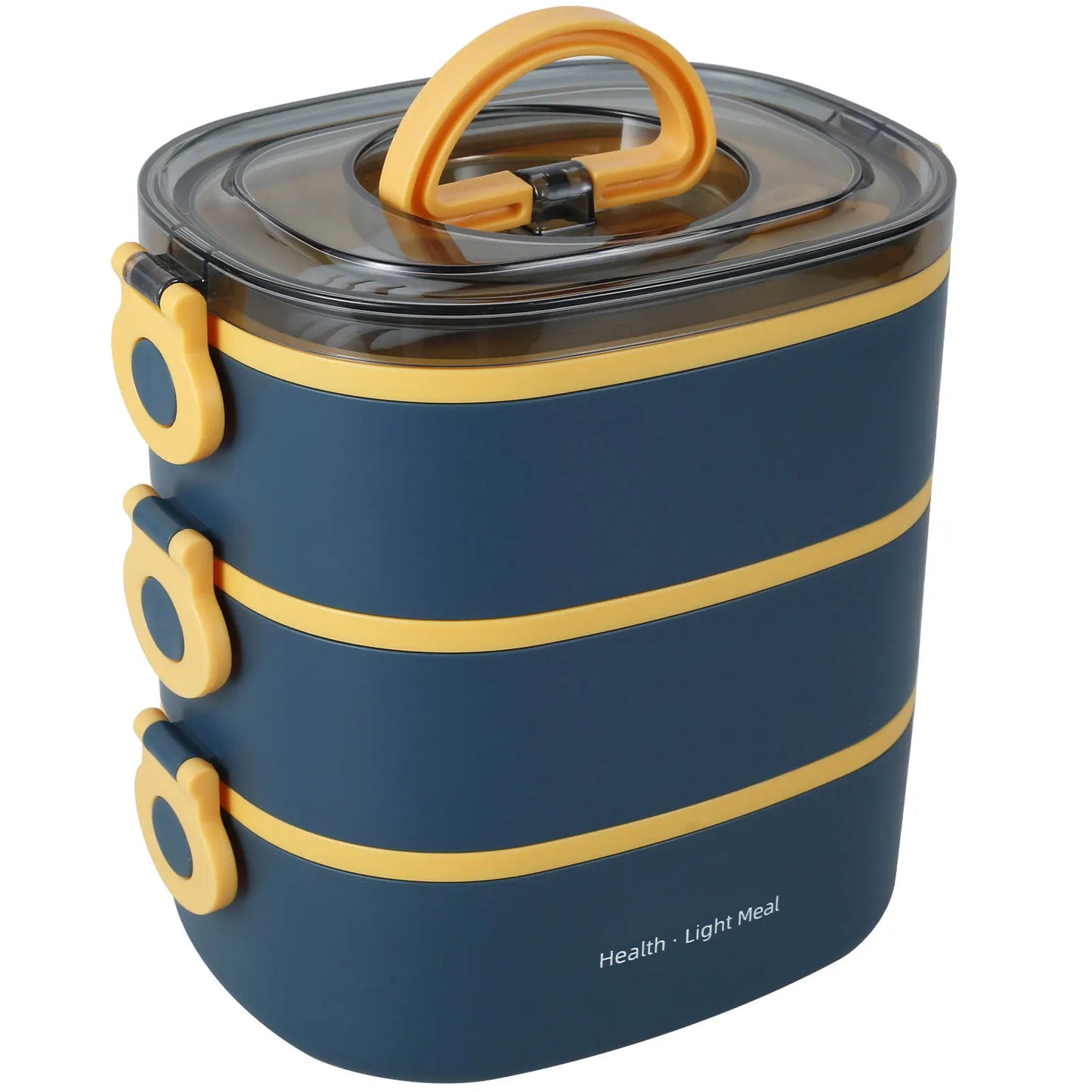 2000ML Lunch Box Portable 3 Layer  Box Leakproof Microwavable