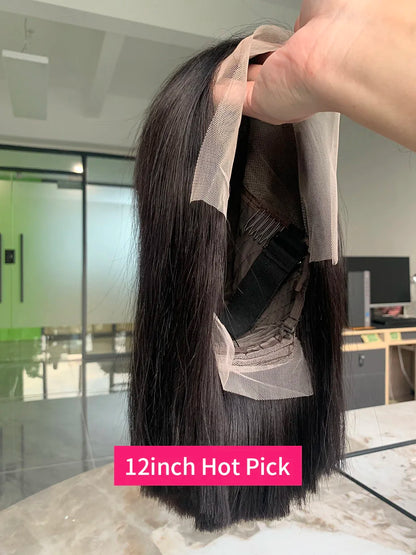 5x5 13x4 13x6 250 Density Bob Human Hair Wig 100% Raw Vietnamese Double Drawn Human Hair Lace Frontal Wig 16 18 20 22 24 26 inch