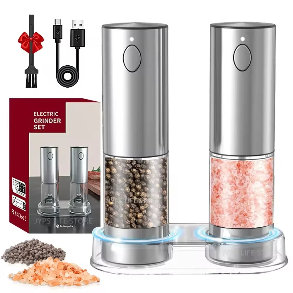 Electric Pepper Grinder Stainless Steel Salt & Pepper