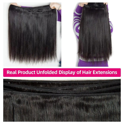 100% Human Vietnamese Raw Hair Bundles Super Double Drawn 16A Virgin Hair Bundle Straight Human Hair Weave Thick Ends Extension