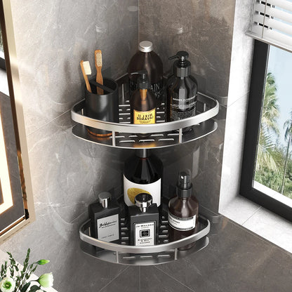 Wall mounted shower shampoo rack bathroom rack towel rack diamond free stand tripod wall hanging corner rectangular stand
