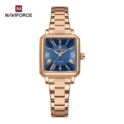 NAVIFORCE Fashion Ladies Watch Stainless Steel Waterproof