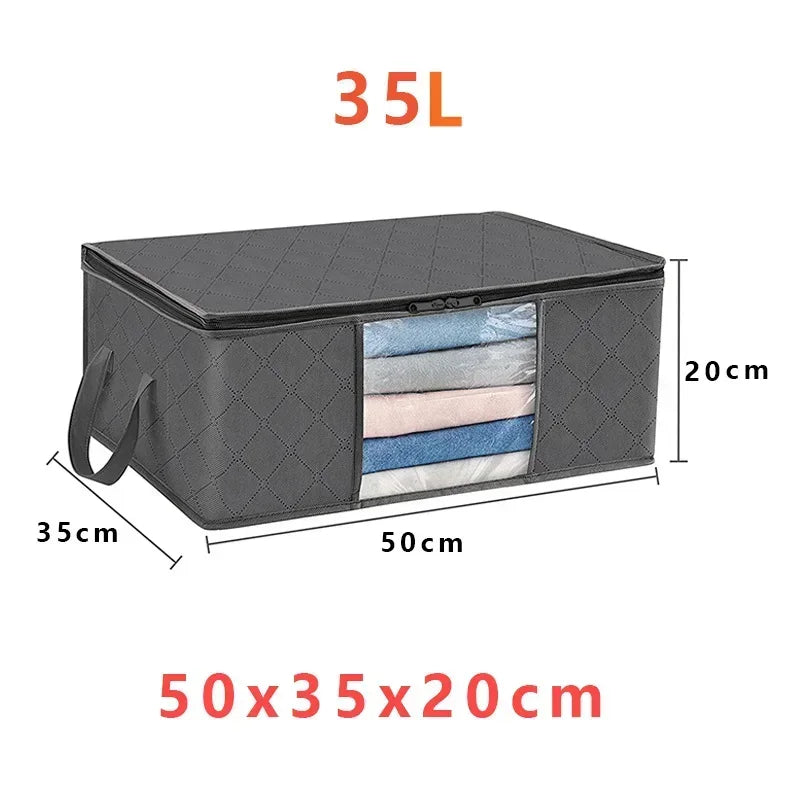 1/3pc Large Capacity Clothes Storage Bag Foldable Blanket