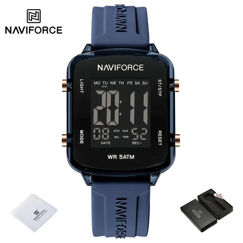 NAVIFORCE 2025 Fashion Watches for Woman LCD Digital Movement