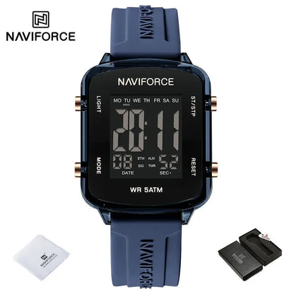 NAVIFORCE 2025 Fashion Watches for Woman LCD Digital Movement