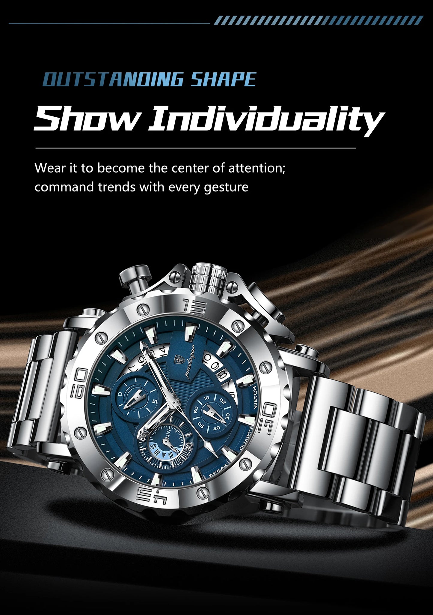 POEDAGAR Luxury Watch For Men