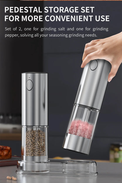 Electric Pepper Grinder Stainless Steel Salt & Pepper