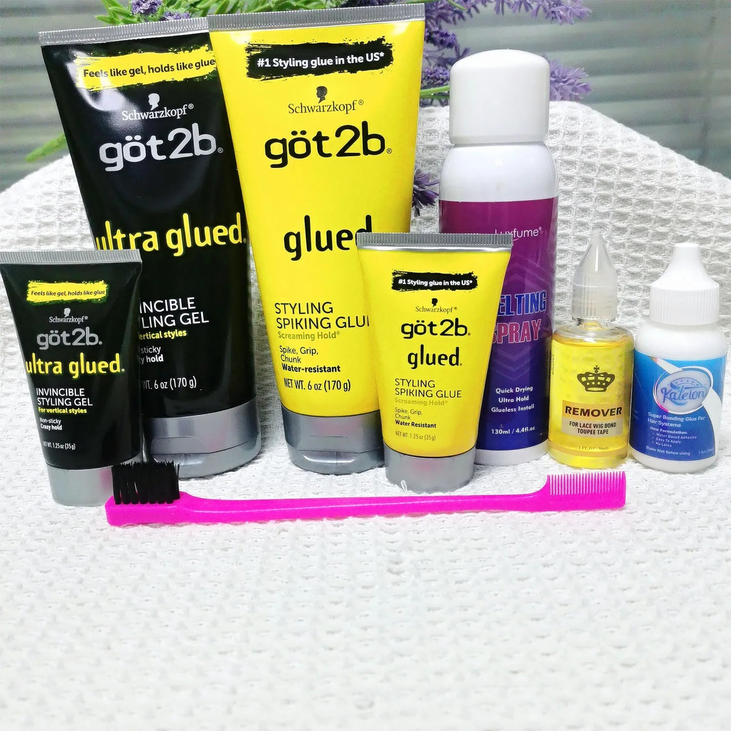 Got 2b glued 170g and 35g Hair Gel got2b Glued got2b glued wig