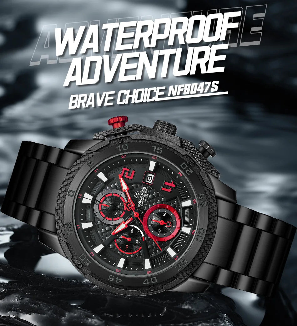 NAVIFORCE Men Stainless Steel Watch
