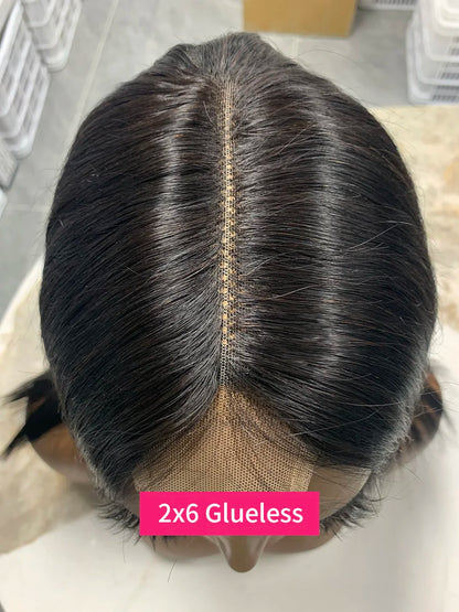 2x6 5x5 250 Density Raw 15A Bob Glueless Lace Wig Ready To Go Vietnamese Hair Original Super Double Drawn Closure Human Hair Wig