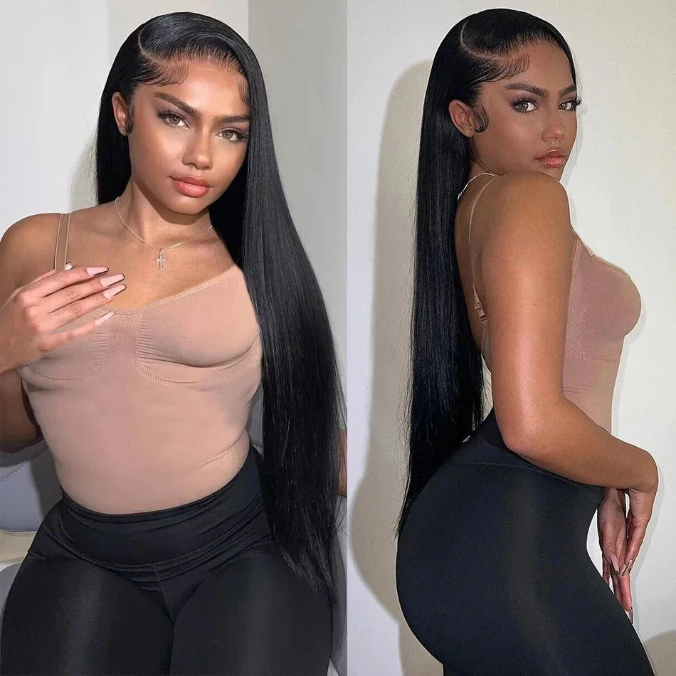 100% Human Hair 13x4 Bone Straight HD Lace Front Wig