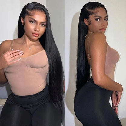 100% Human Hair 13x4 Bone Straight HD Lace Front Wig