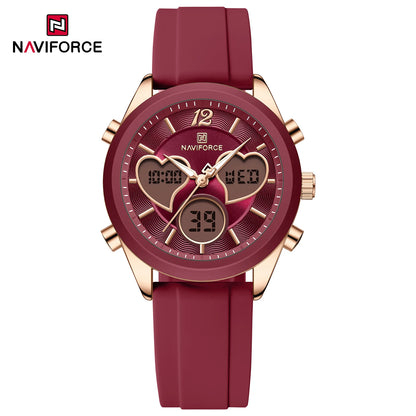NAVIFORCE Luxury Elegant Women Watch Double Display Waterproof
