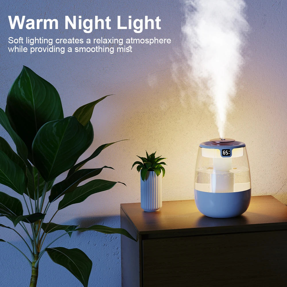 Air Humidifier Double Spray Port 1.3L Large Capacity Aroma Air Humidifier