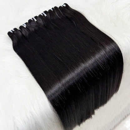 15A Raw Hair Bundles Double Drawn Vietnamese Bone Straight Human Hair Bundles Unprocessed Virgin Hair Extensions for Women