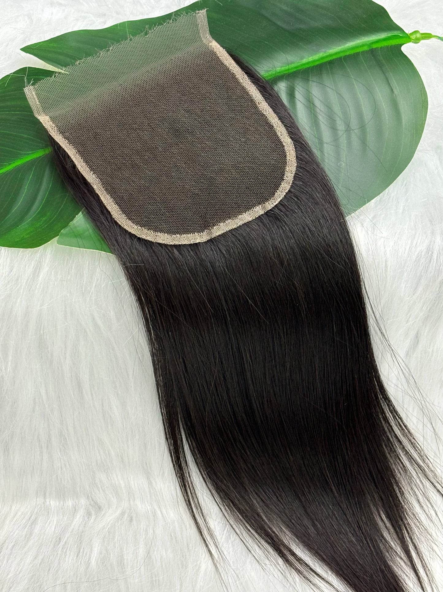 16A Vietnamese Double Drawn Bone Straight Bundles with Lace Closure Raw Hair Bundles Raw Hair