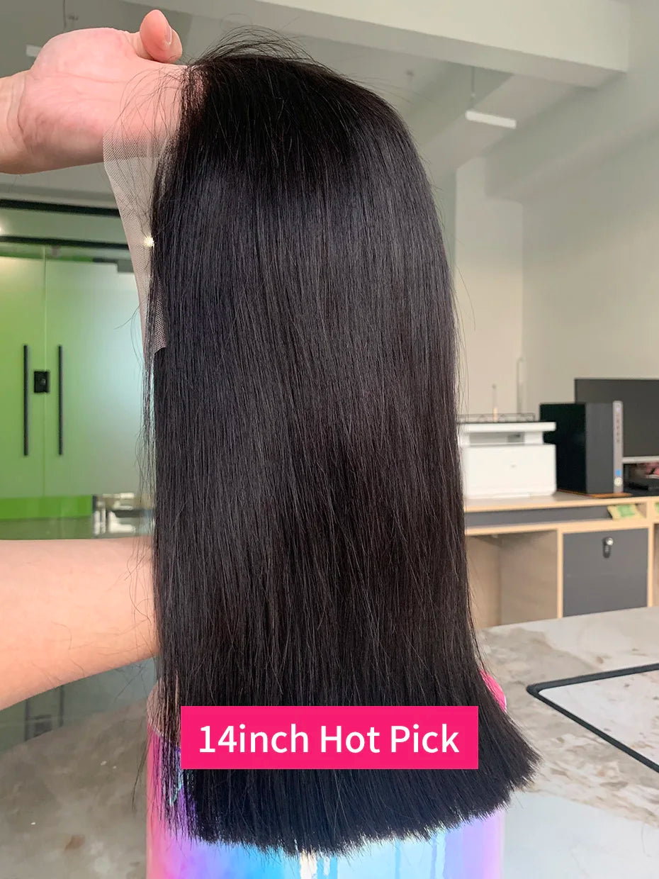 5x5 13x4 13x6 250 Density Bob Human Hair Wig 100% Raw Vietnamese Double Drawn Human Hair Lace Frontal Wig 16 18 20 22 24 26 inch