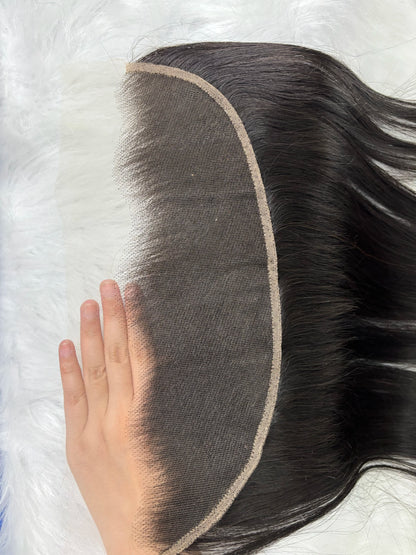 16A Vietnamese Double Drawn Bone Straight Bundles with Lace Closure Raw Hair Bundles Raw Hair