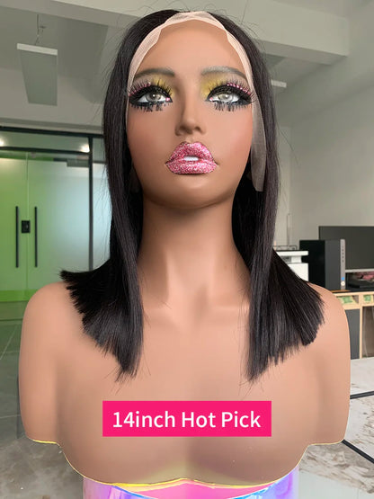 2x6 5x5 250 Density Raw 15A Bob Glueless Lace Wig Ready To Go Vietnamese Hair Original Super Double Drawn Closure Human Hair Wig