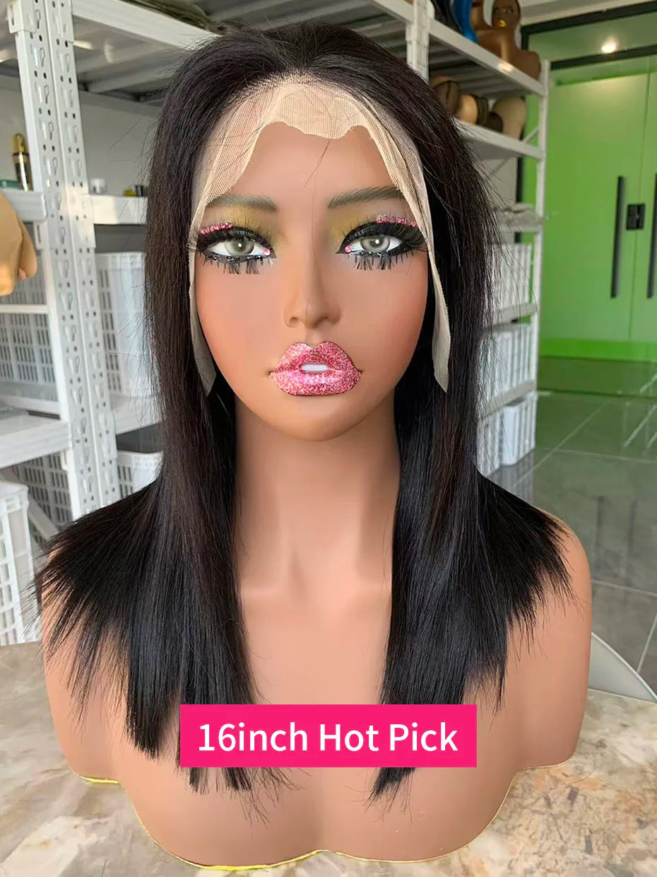 2x6 5x5 250 Density Raw 15A Bob Glueless Lace Wig Ready To Go Vietnamese Hair Original Super Double Drawn Closure Human Hair Wig