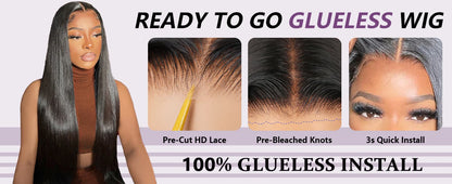 Wear and Go Glueless Wig Human Hair Pre Cut Ready to Wear