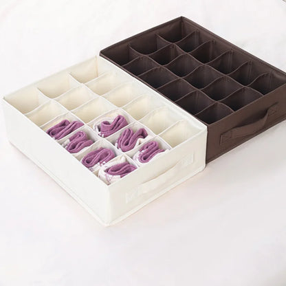 Socks Underwear Organizer Storage Box Washable Odorless Storage Box Drawer Organizer For Lingerie Bras Socks Leggings Organizers
