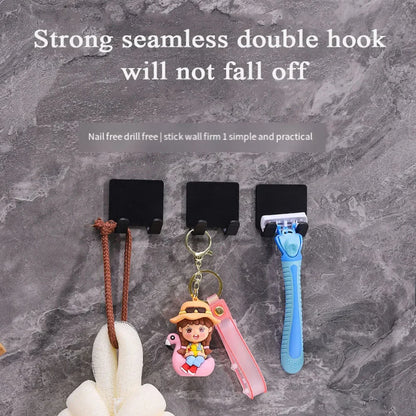 2/4PCS Adhesive Razor Holder Wall Mounted Bathroom For Shower Hook Rack Shaver Holder Plastic Hook Holder Razor Rack