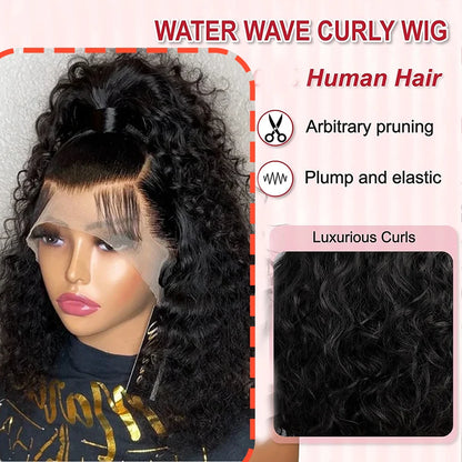 Deep Wave Lace Front Wigs Human Hair 13x4 HD Lace
