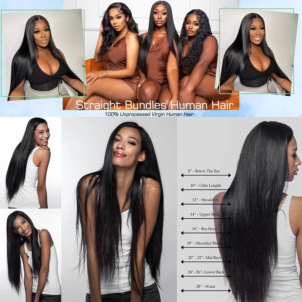 100% Human Vietnamese Raw Hair Bundles Super Double Drawn 16A Virgin Hair Bundle Straight Human Hair Weave Thick Ends Extension