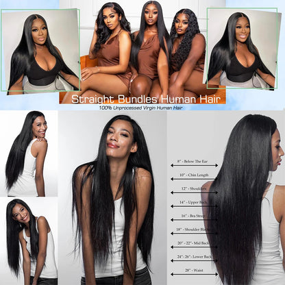 100% Human Vietnamese Raw Hair Bundles Super Double Drawn 16A Virgin Hair Bundle Straight Human Hair Weave Thick Ends Extension