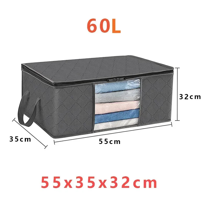 1/3pc Large Capacity Clothes Storage Bag Foldable Blanket