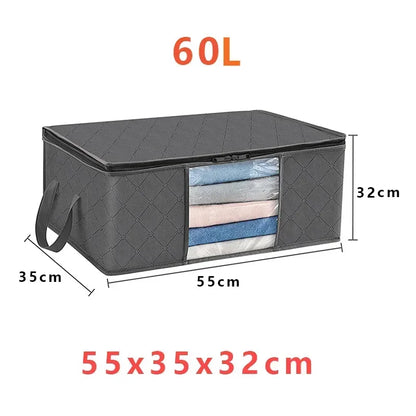 1/3pc Large Capacity Clothes Storage Bag Foldable Blanket