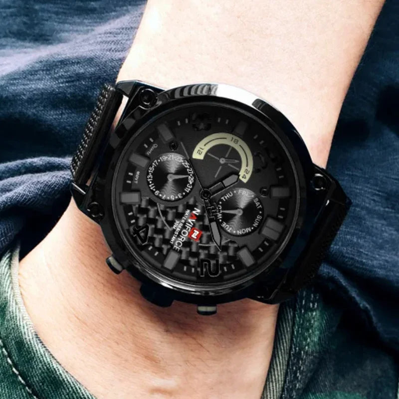 NAVIFORCE Black Luxury Men Watch