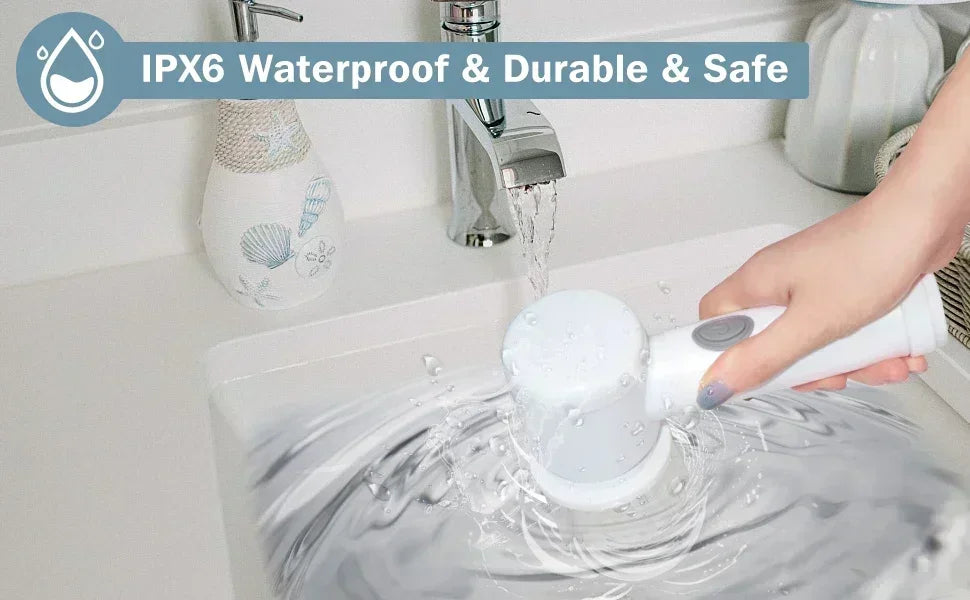 Electric Spin Scrubber Bathroom Cleaning Brush