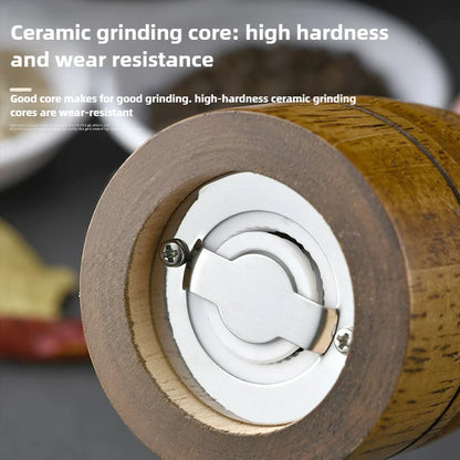 1/3pcs Wood Pepper Grinder,Salt Mill