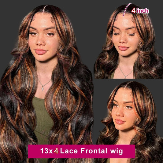 200% Body Wave Lace Frontal Human Hair Wig Full Lace Frontal