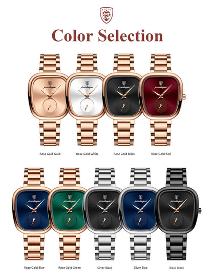 POEDAGAR Luxury Watch for Woman Waterproof Stainless Steel Quartz