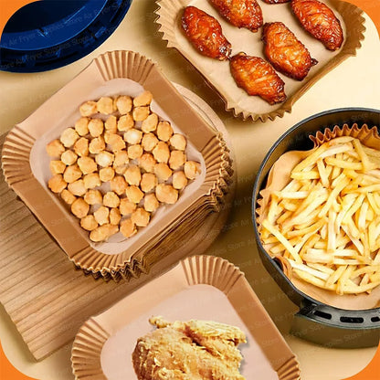 Air Fryer Baking Paper Square Parchment Paper Liners for Ninja/Cosori/Instant Pot 3-12L Airfryer