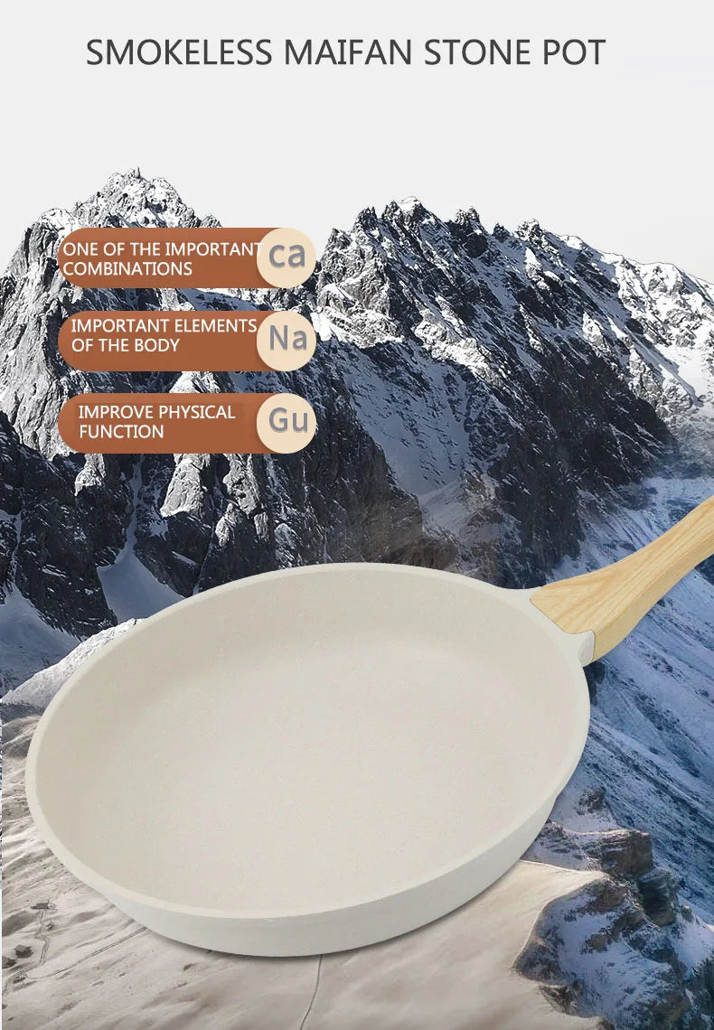 Durable Frying Pan Wok Non-stick Ceramic