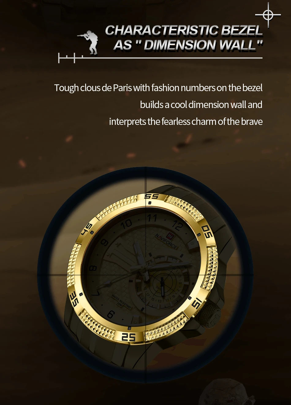 NAVIFORCE Brand Fashion Men's Quartz Watches Waterproof